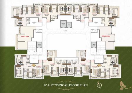 8th & 13th TYPICAL FLOOR PLAN
